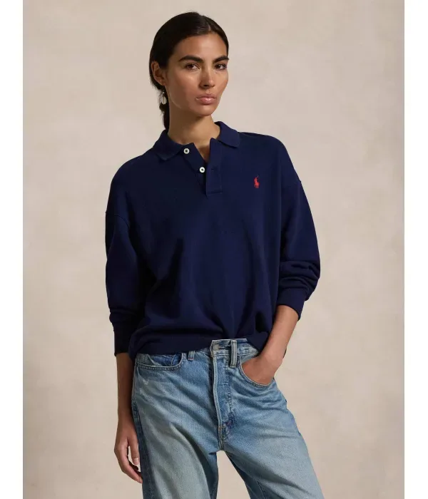 Полюс relaxed fit Polo Ralph Lauren, темно-синий