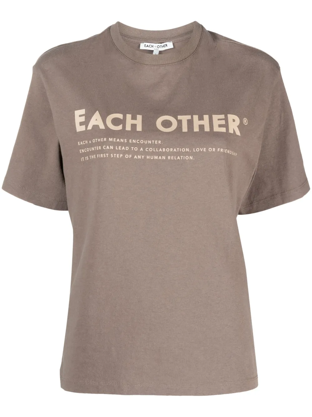 

Футболка с логотипом Each X Other, коричневый