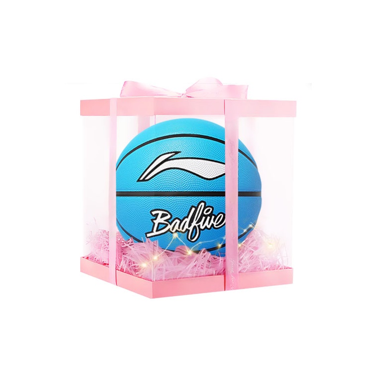 

LINING Баскетбольный мяч badfive резиновый blue №5 №7 тренировочный матчевый unisex