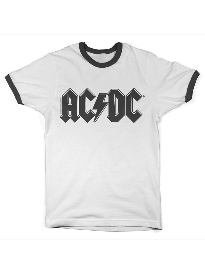 

Футболка Black Logo Retro Ringer Tee AC/DC, белый
