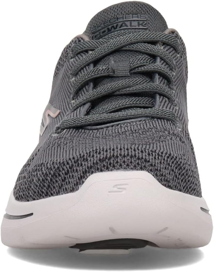 Мужские кроссовки Skechers GoWalk Arch Fit для спортивных тренировок и ходьбы с амортизирующей подошвой из воздушной пены, Charcoal 2 — фото 4