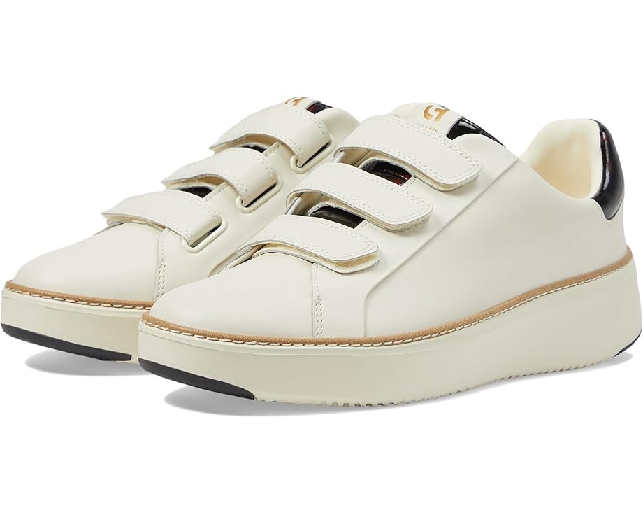 

Кроссовки Cole Haan Grandpro Topspin Triple Strap Sneakers, цвет Ivory/Tortoise Patent