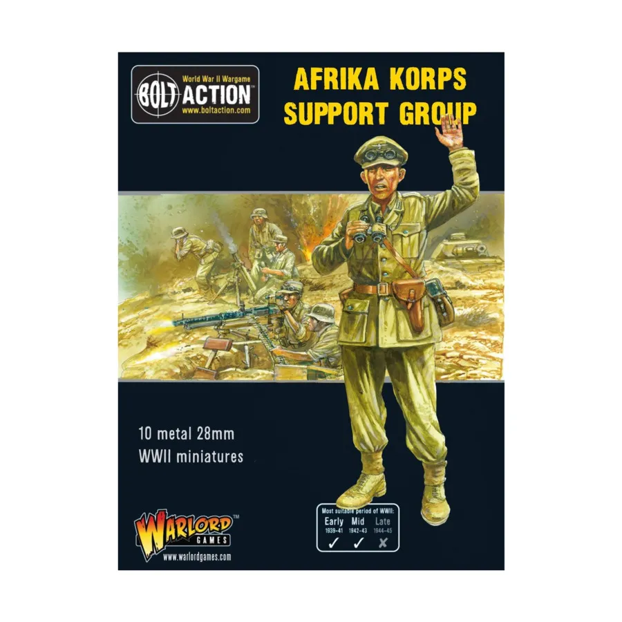 

Группа поддержки Африканского корпуса, Bolt Action - German - Afrika Korps (28mm)