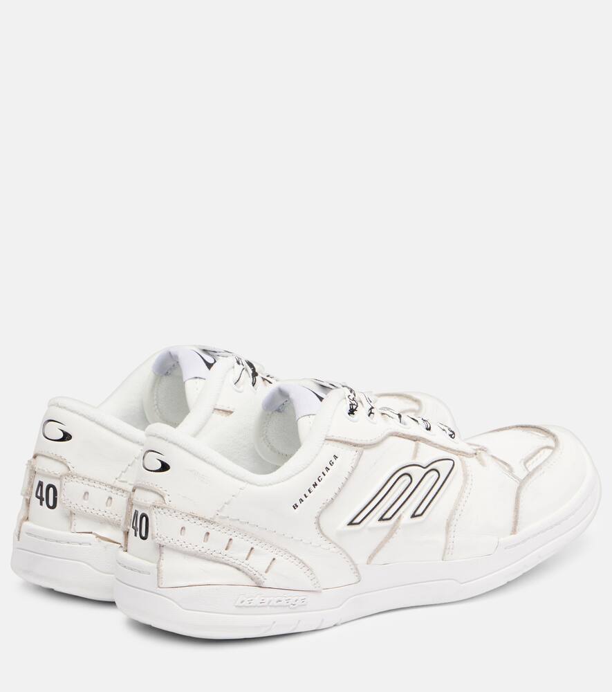 Кроссовки Hamptons 3B Sports Icon из кожи Balenciaga, White — фото 2