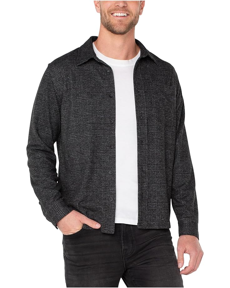 

Мужская длинная рубашка на пуговицах Liverpool Los Angeles, Charcoal Grey Black