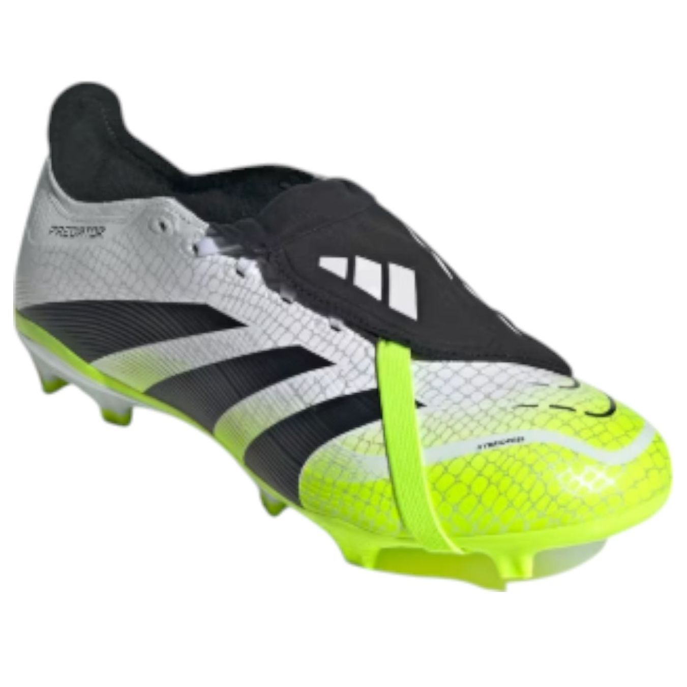 Футболка Adidas Predator League Fold Over Tongue FG 'Cloud White Black Lucid Lemon' — фото 3