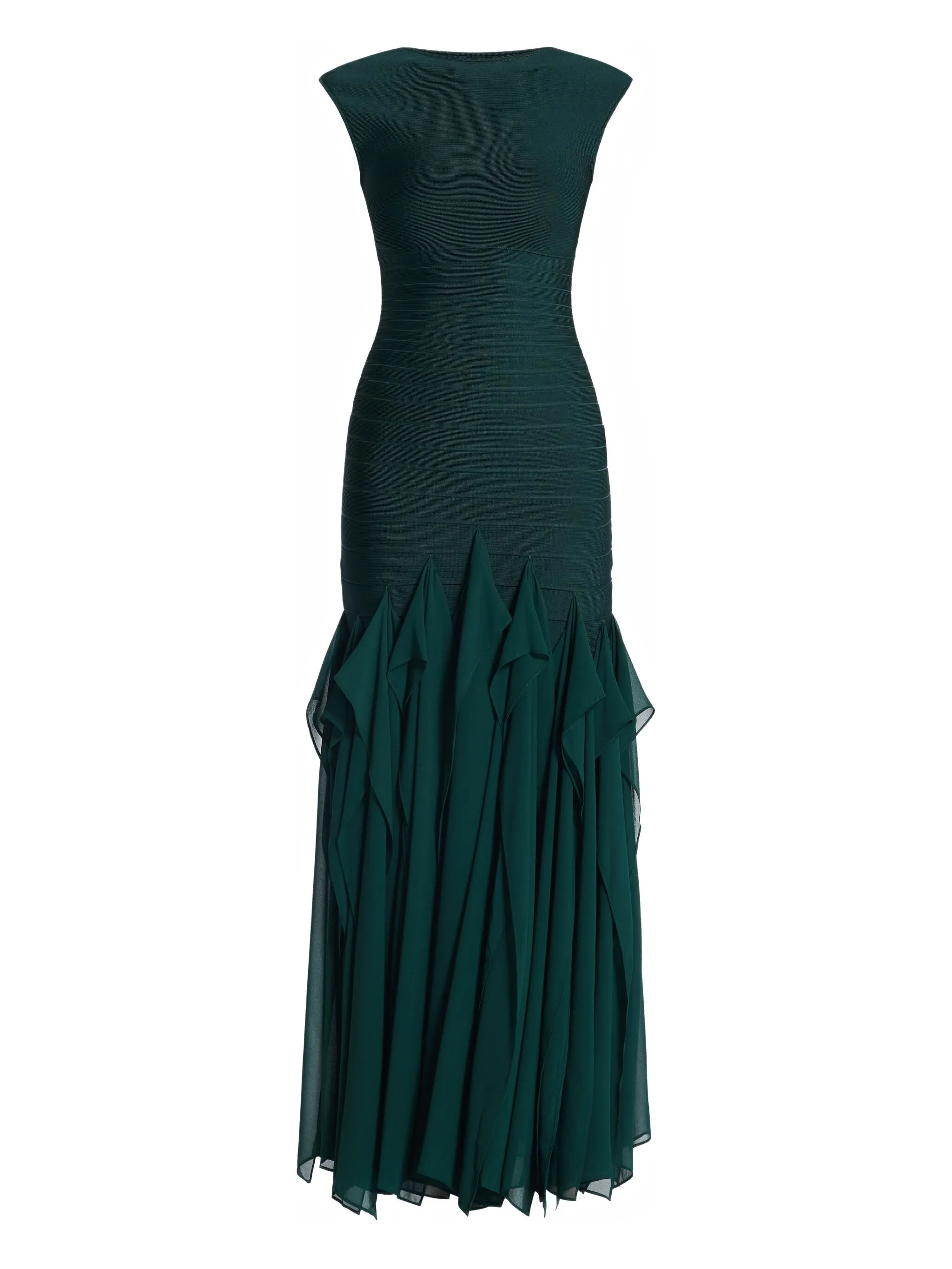 

Платье Mya с оборками Herve Leger, зеленый