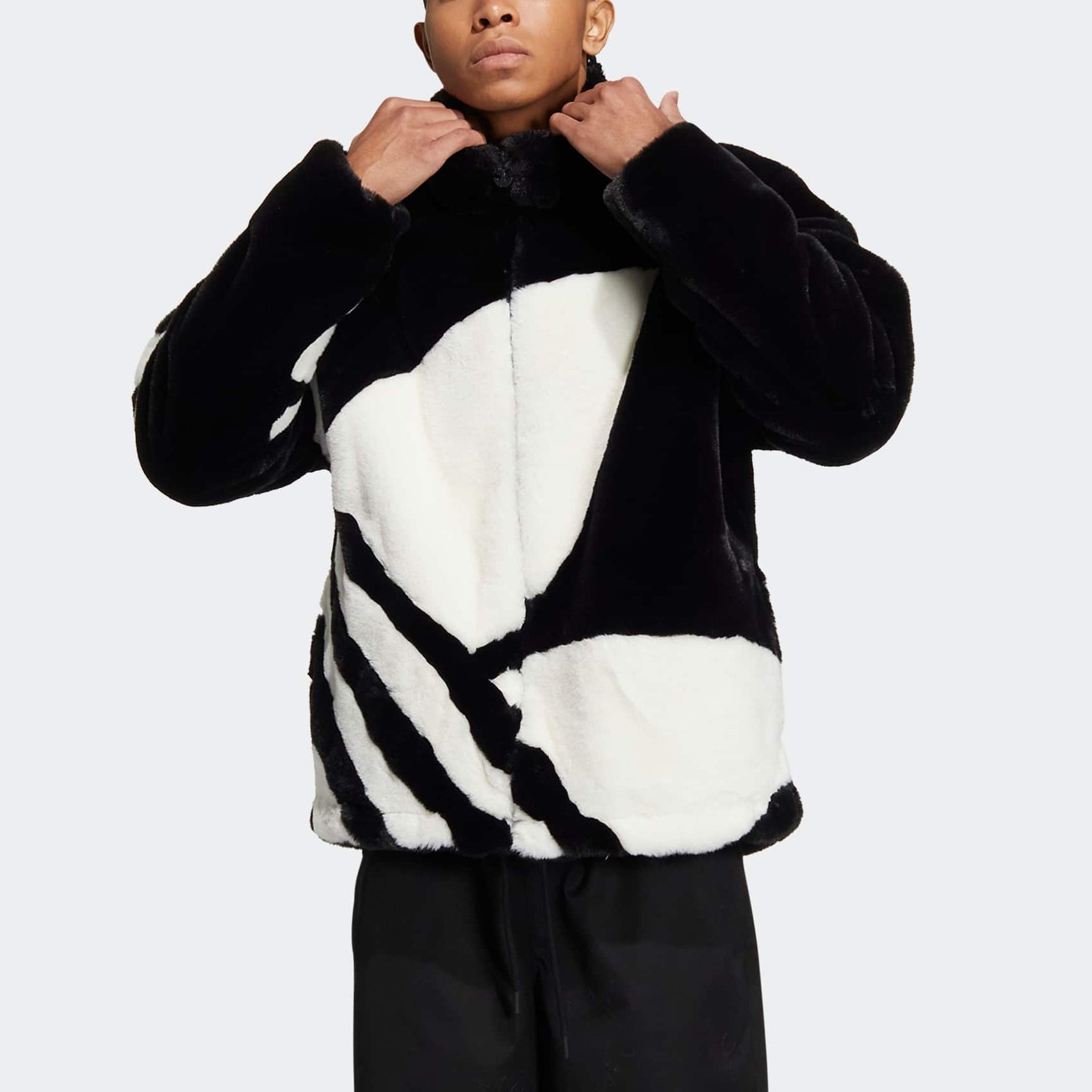 Куртка adidas originals Fur Jacket Tr HR3483, черный — фото 2