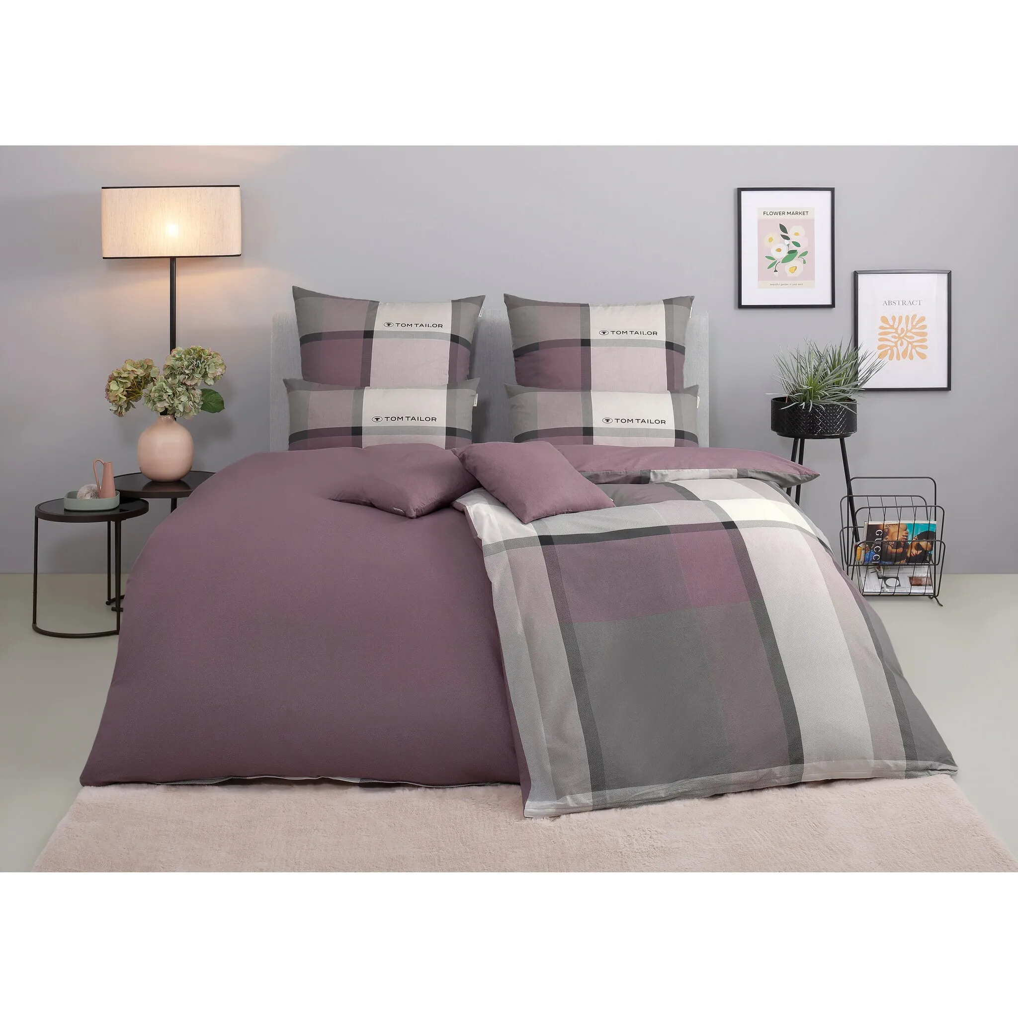 

Постельное белье Tom Tailor Home Ленни с чехлом на подушку, mauve