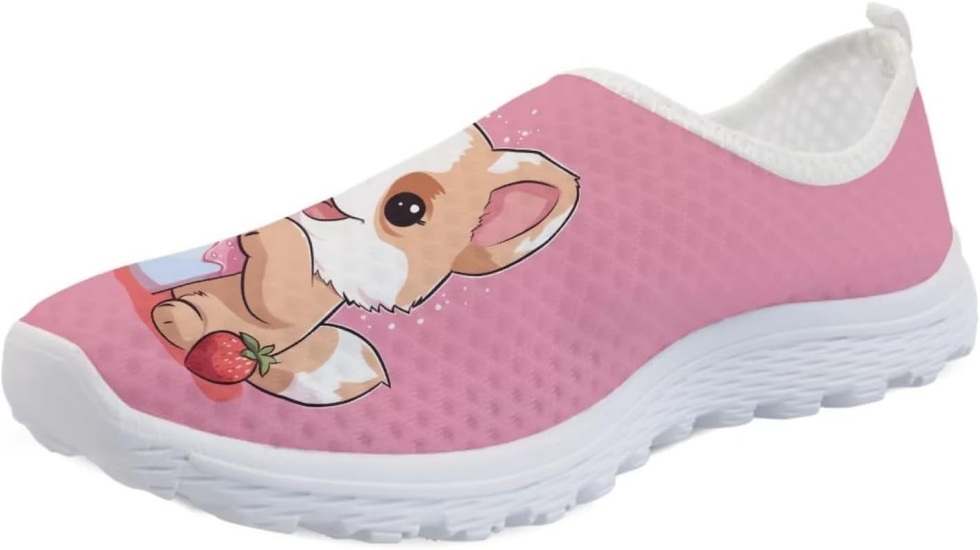 

Детские кроссовки на шнуровке унисекс для бега, повседневной ходьбы, тенниса, спорта и школы Viewamoon, Corgi