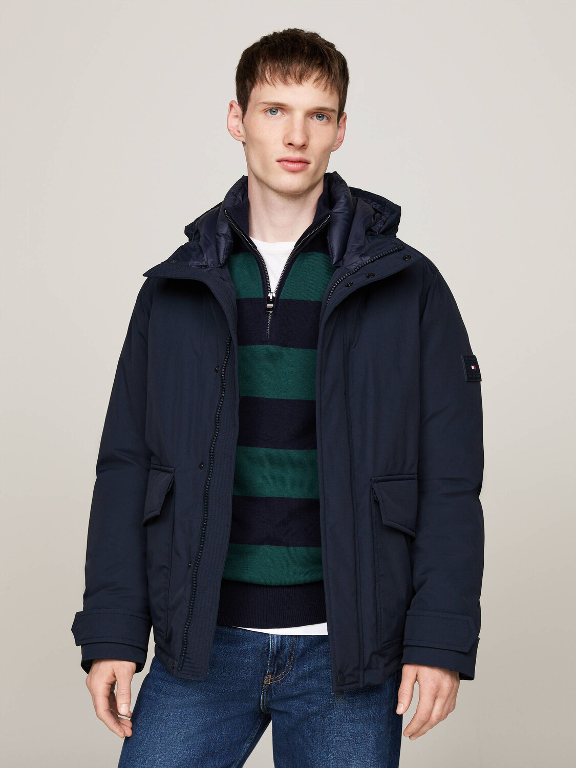 

Куртка Tommy Hilfiger Regular Fit, темно-синий