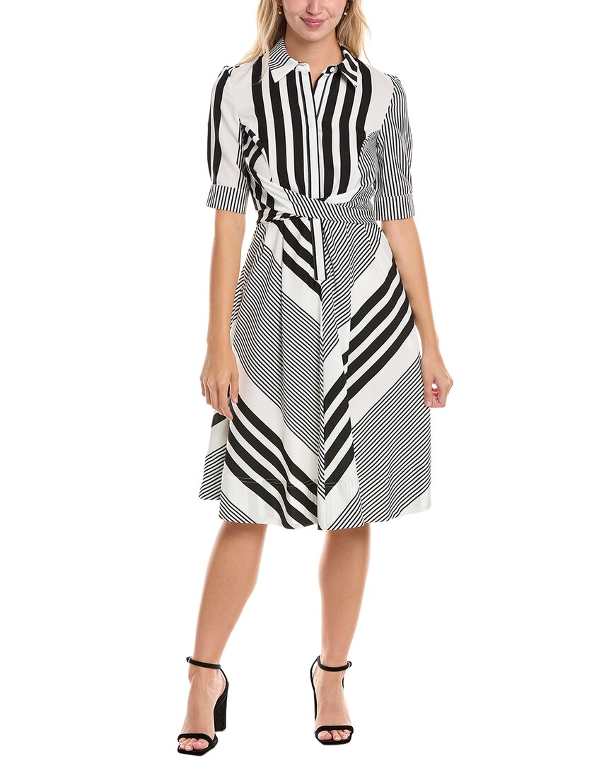 

Грация Приталенное платье-рубашка с запахом Gracia, черный