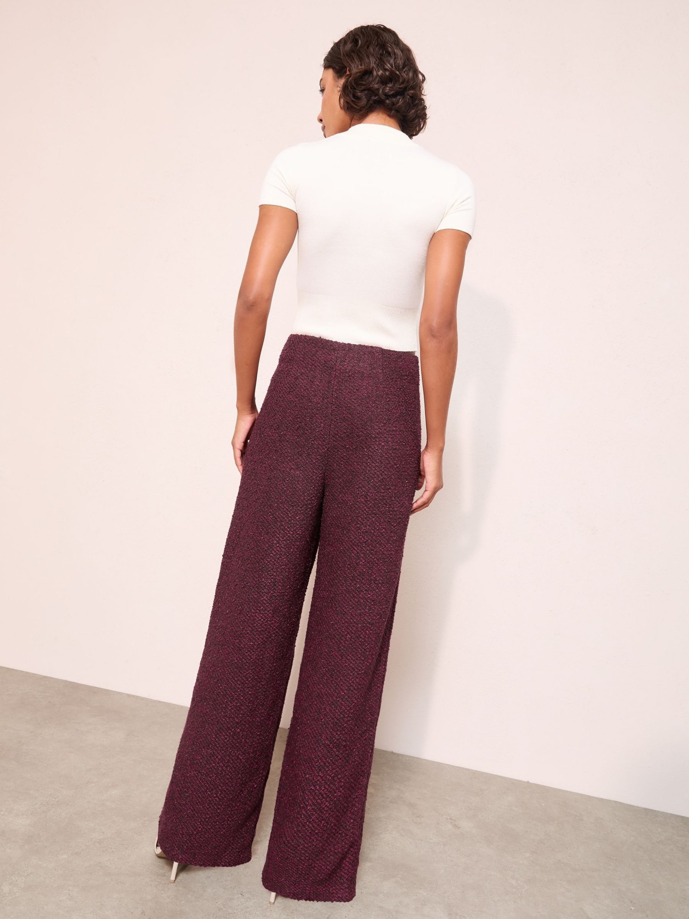 

Friends Like These Широкие брюки в цвете бургунди