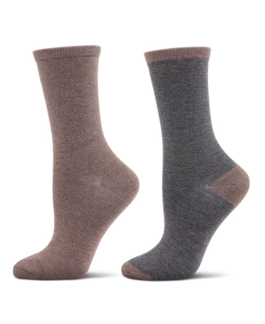 

Женские носки из кашемировой смеси, комплект из 2 пар MeMoi, Brown