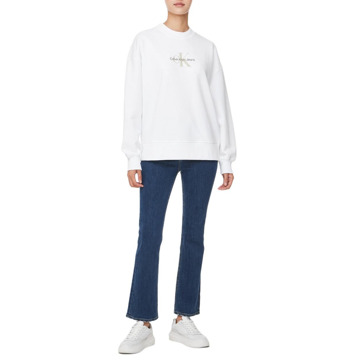 Толстовка CALVIN KLEIN женская белая — фото 4