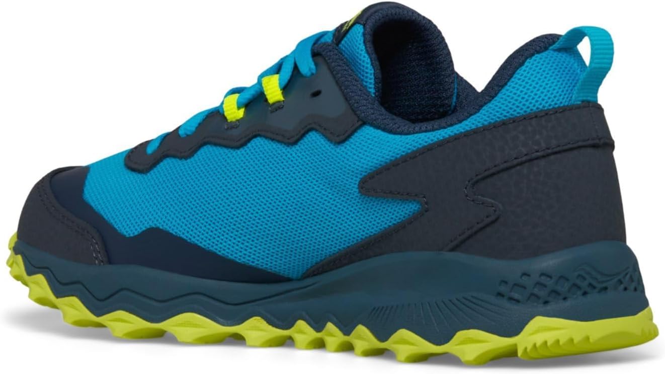 Детские кроссовки Saucony с альтернативной застежкой на липучке, синий — фото 4