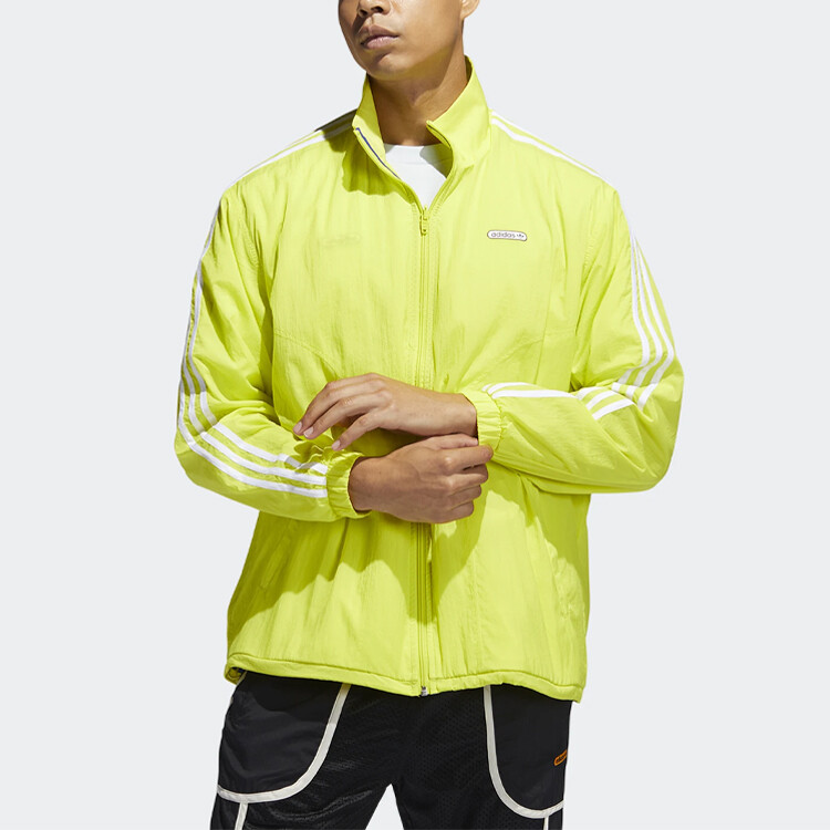 Куртка REVERSE TRACK мужская кислотно-желтый Adidas Originals — фото 4