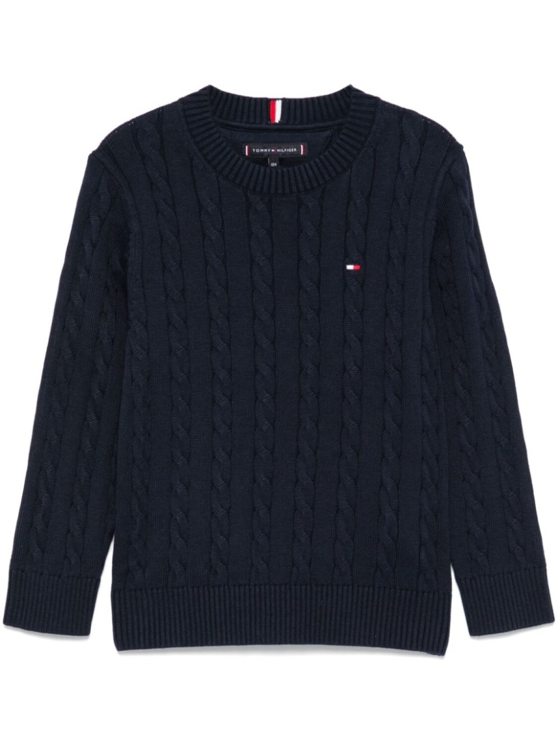 

Свитер Tommy Hilfiger Junior с косичной вязкой, синий