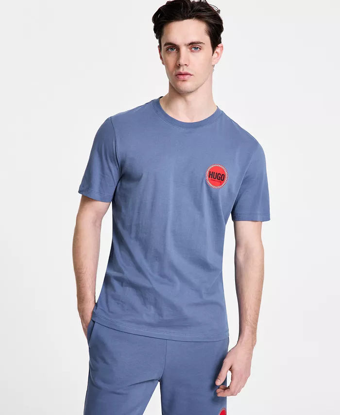 

Футболка HUGO с принтом для мужчин, классический крой Danetchorb Hugo Boss, синий