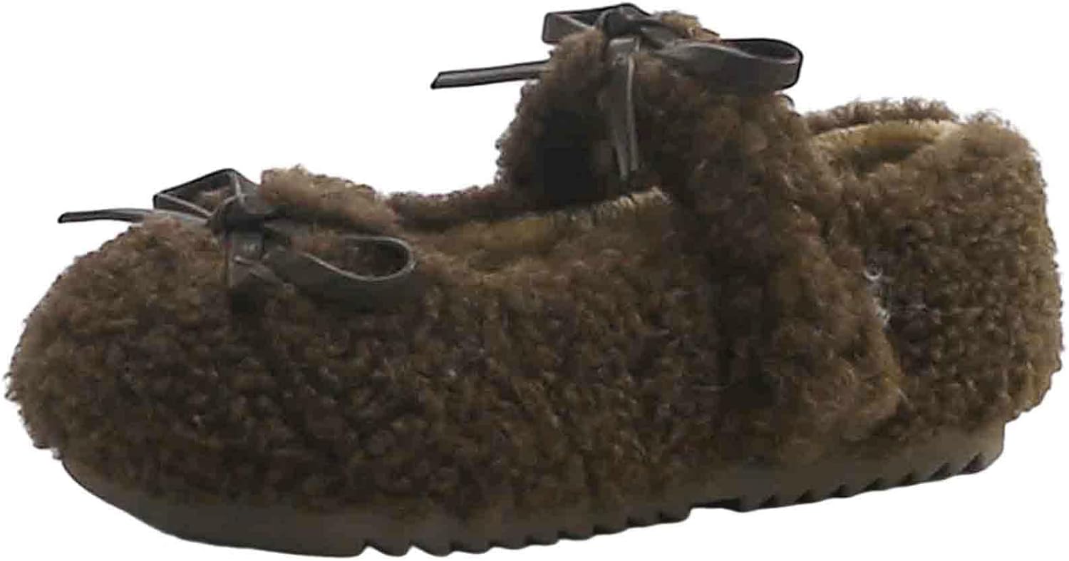 

Детские зимние ботинки IWIHMIV для девочек, мягкая хлопковая подошва, теплые зимние нескользящие туфли, Coffee