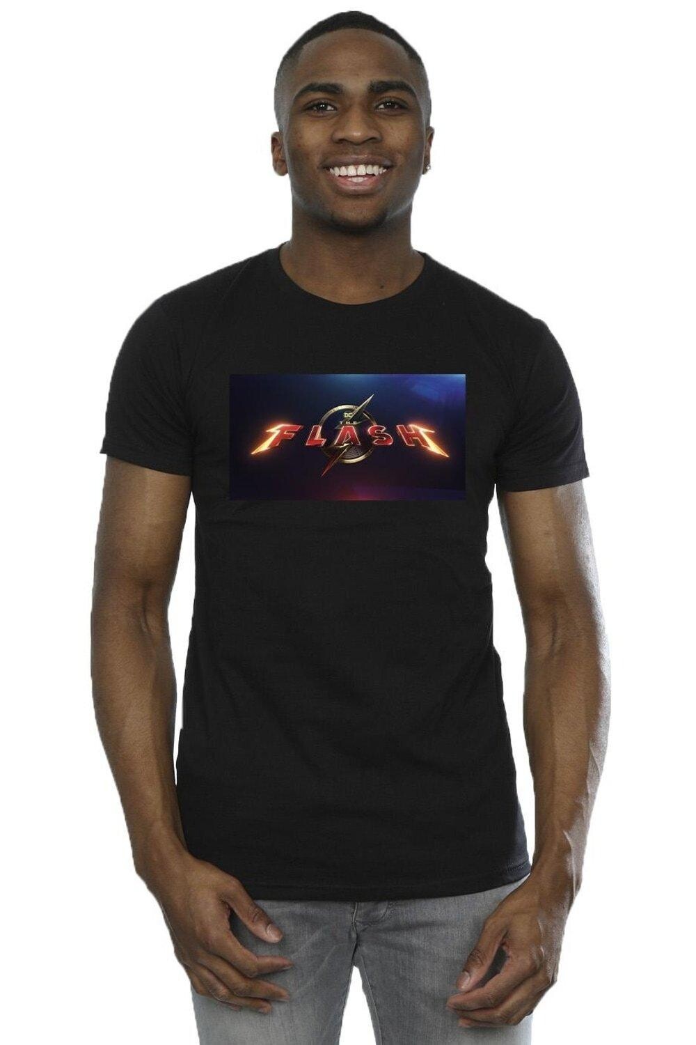 

Футболка с логотипом Flash Movie DC Comics, черный
