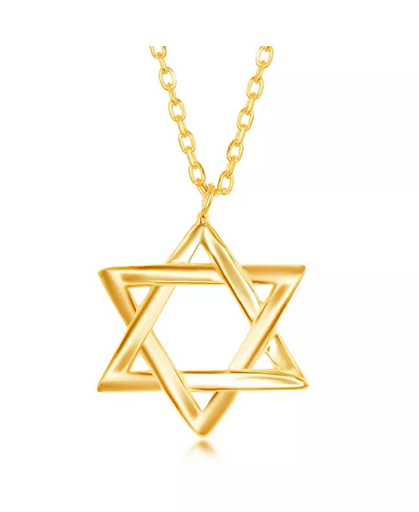 

Серебряное ожерелье «Звезда Давида» Simona, gold