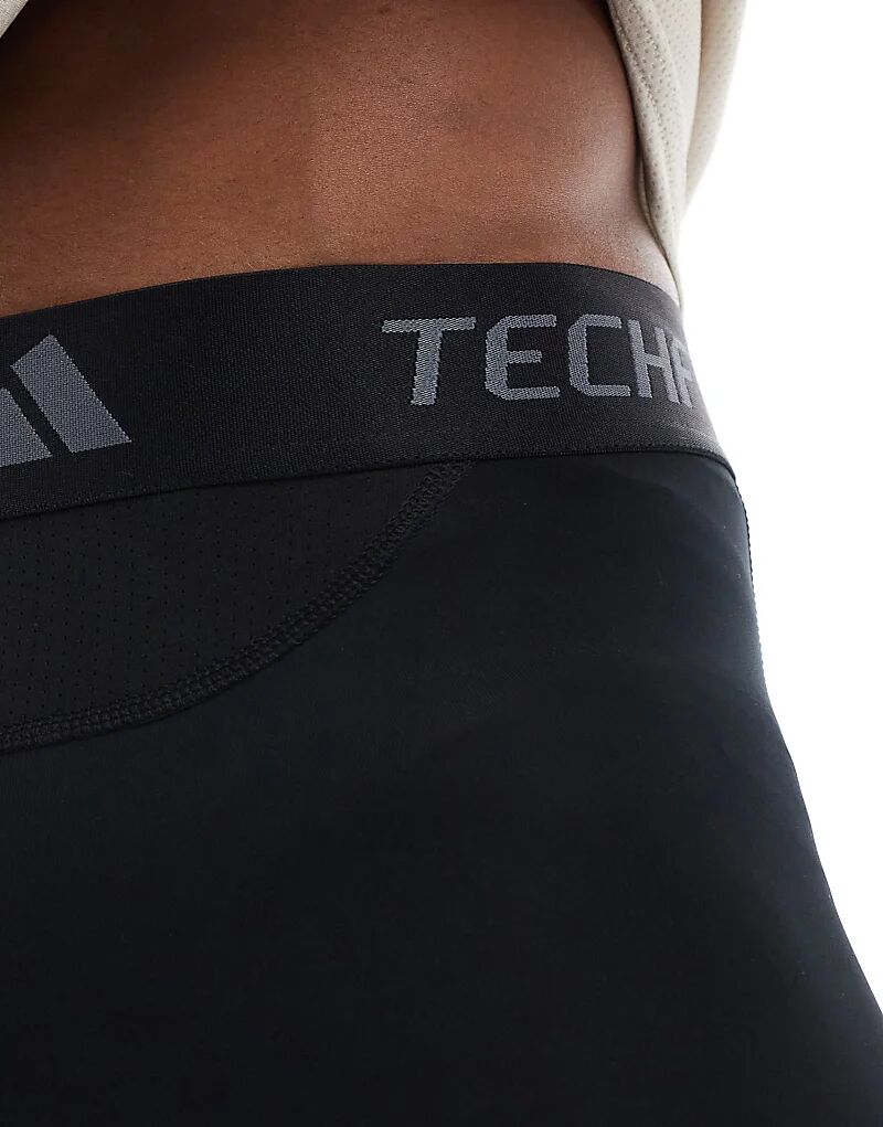 Леггинсы adidas Training Tech Fit base черного цвета adidas performance — фото 4