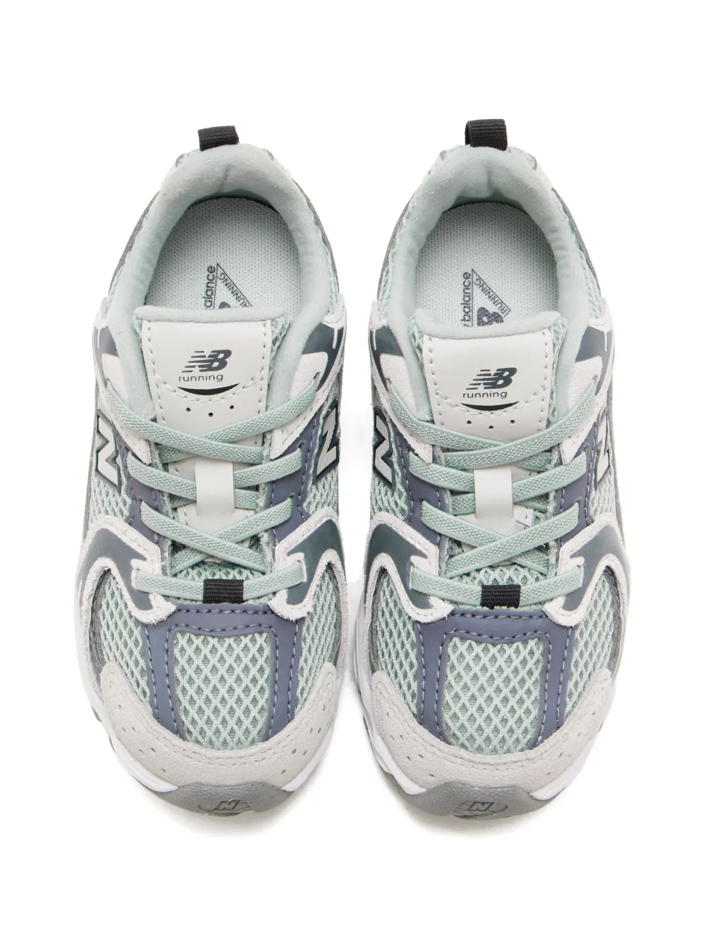 Кроссовки с сетчатыми вставками New Balance Kids, зеленый — фото 3