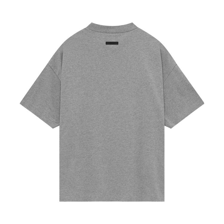Футболка Fear of God Essentials Jersey Crewneck Tee Dark Heather, серый — фото 2