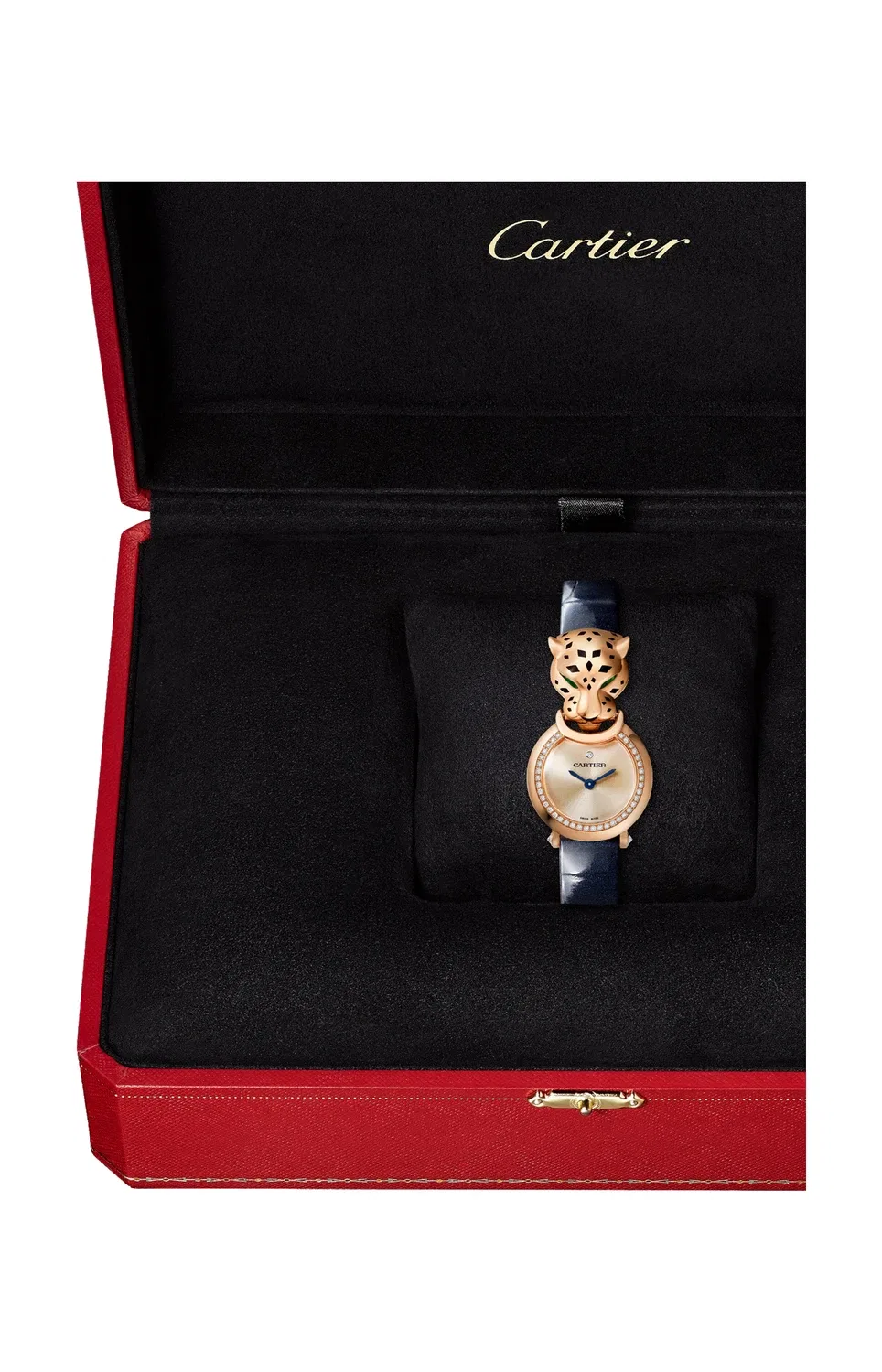 Panthère de CARTIER модель мини, розовое золото и бриллианты, кварц - HPI01724, золотой — фото 3