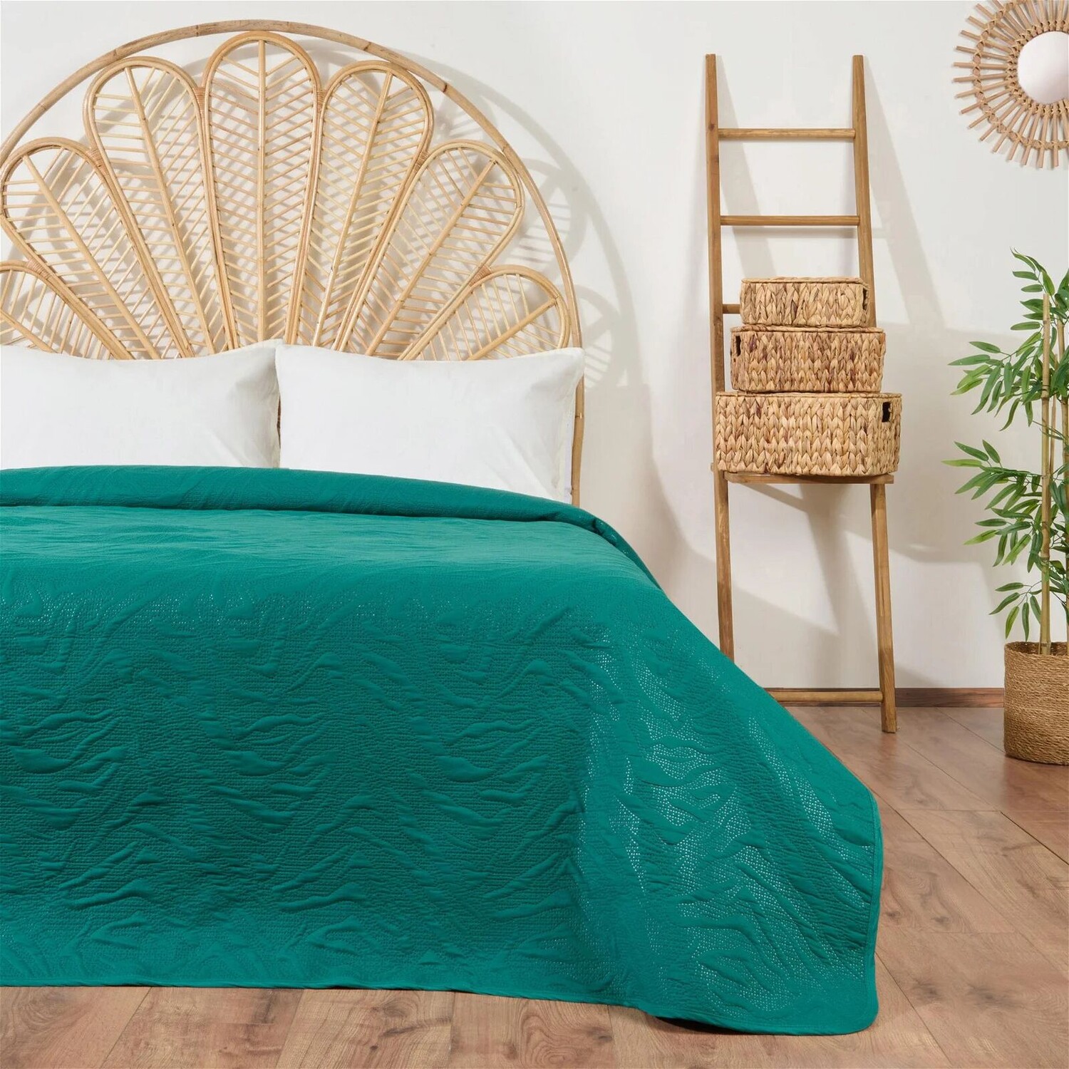 

Evidea Soft Retro двуспальное покрывало - Зеленый - 180x230 см