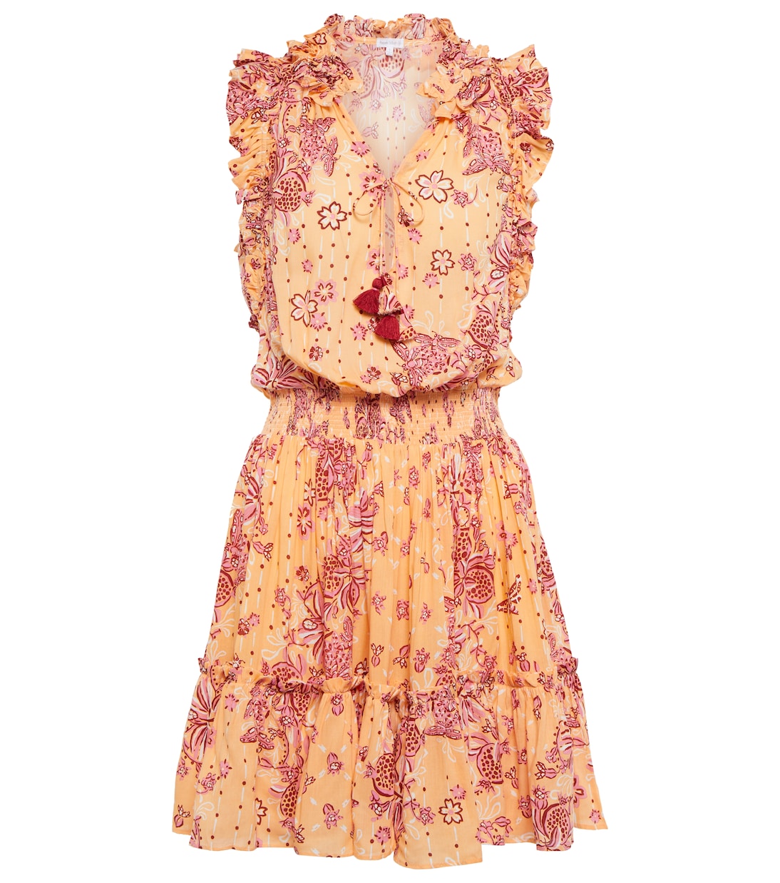 

Мини-платье с принтом Triny Poupette St Barth, Orange Grenade