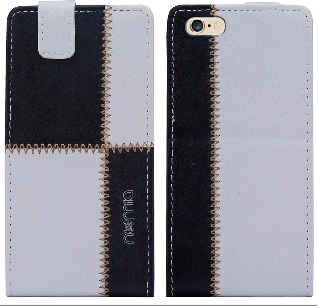 

Чехол для Apple Iphone 6/6s Plus Numia Flipstyle бело-черный