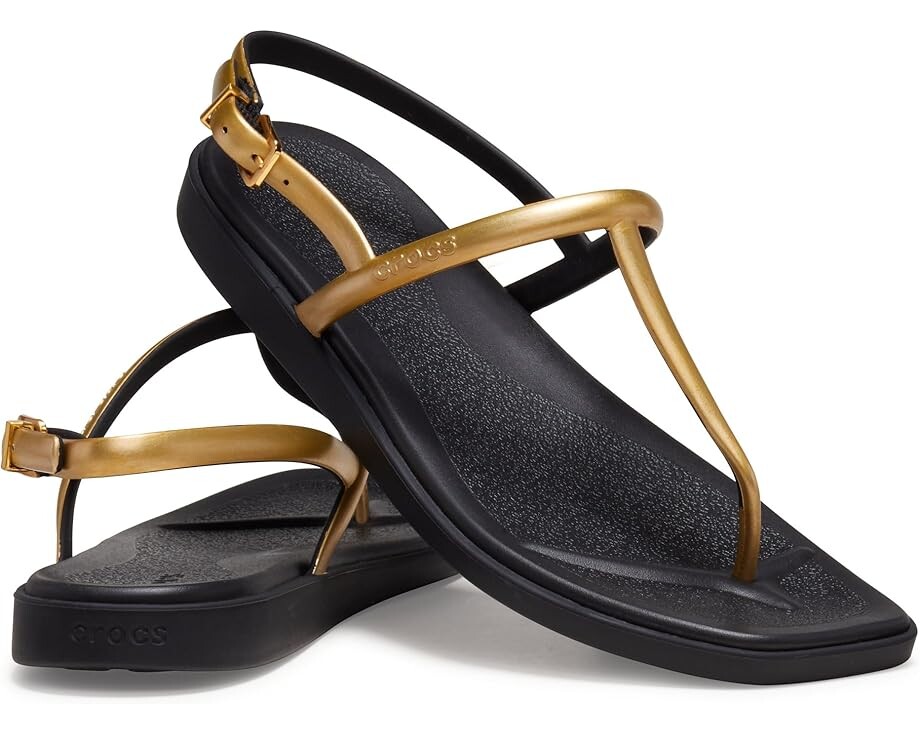 

Сандалии Crocs Miami Thong Sandals, цвет Metallic Black