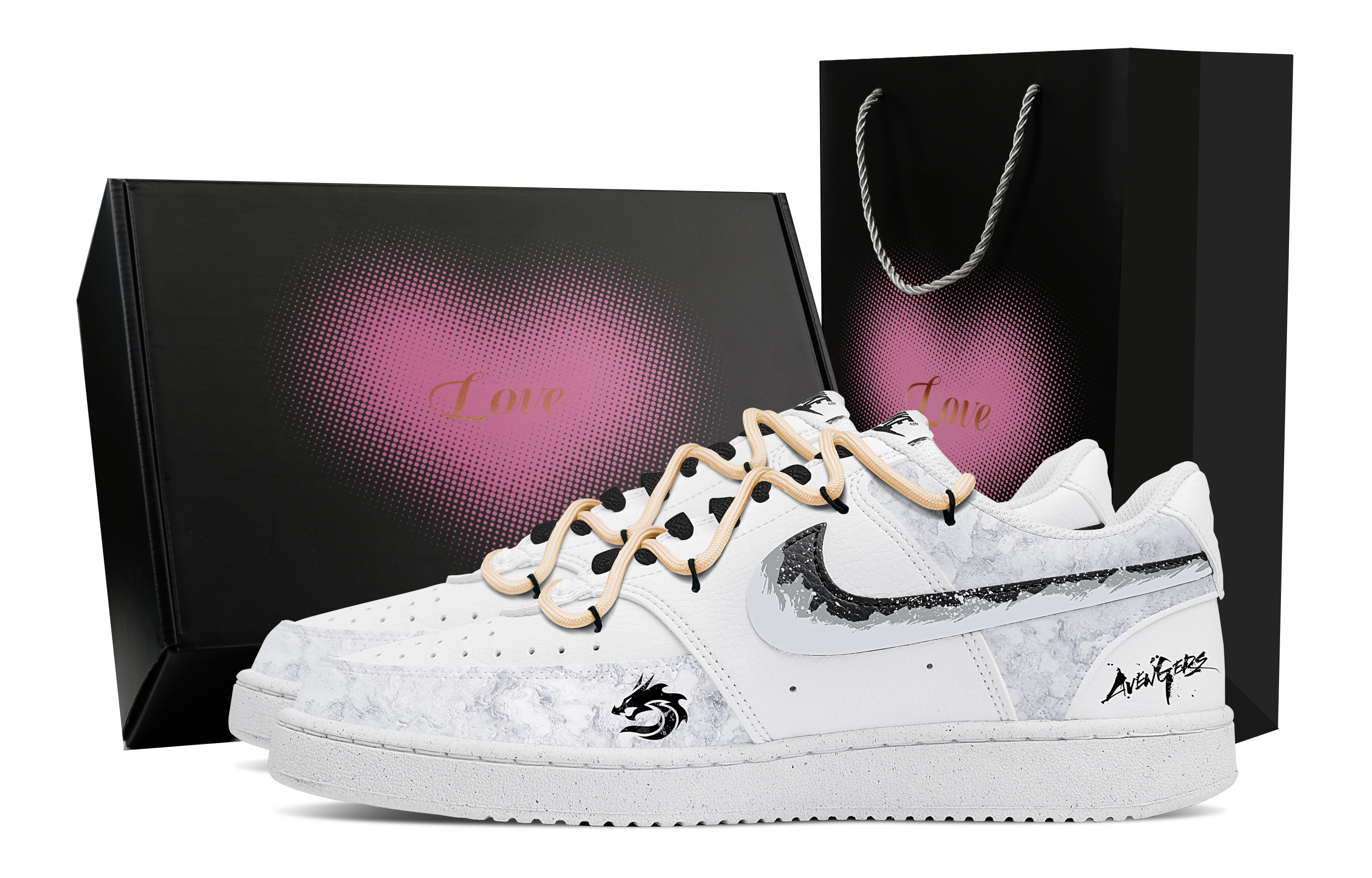 

Nike Кроссовки для скейтбординга Court Vision 1 Low Top, мужские, белые