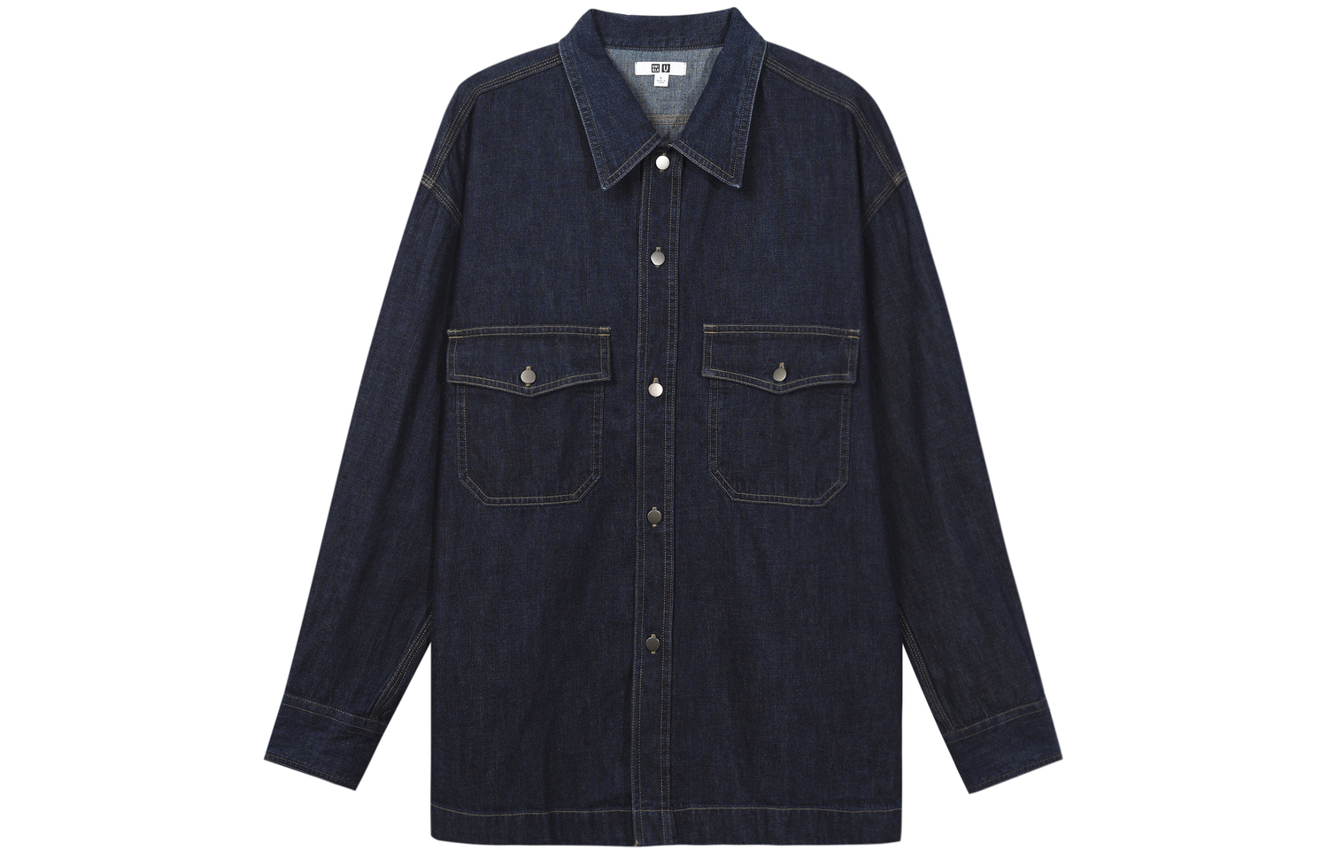 

UNIQLO Джинсовая куртка унисекс темно-синего цвета, Navy Blue