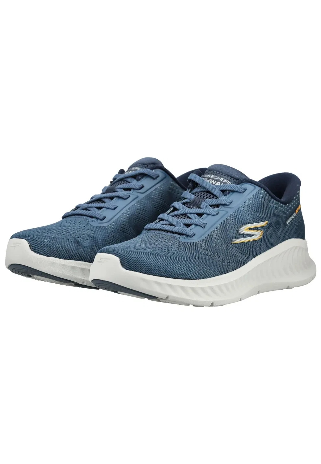 Сникерсы низкие с вставным стелькой Skechers, navy — фото 3