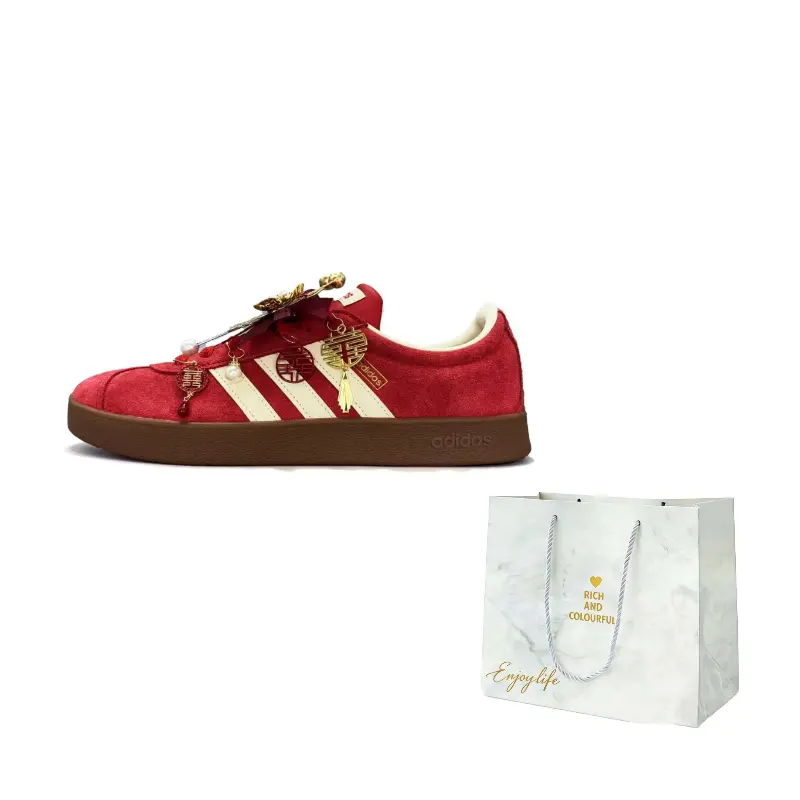 

Adidas Кроссовки Vl Court Classic Double Joy At Your Door из синтетической кожи, нескользящие, устойчивые к истиранию, низкие