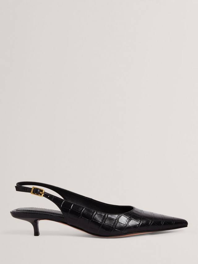 Kitiy Slingback туфли-лодочки на низком каблуке из кожи крокодилового принта Ted Baker