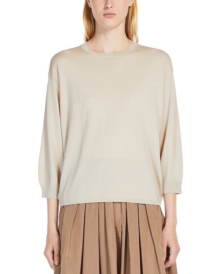 

Шерстяной свитер Amici Max Mara, слоновая кость/кремовый