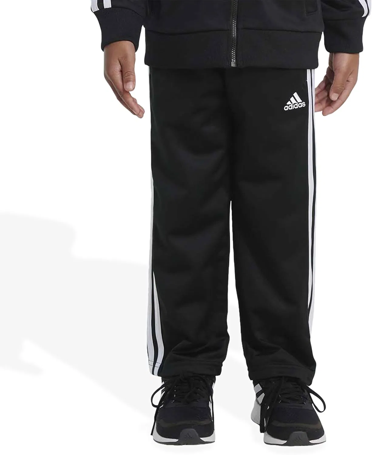 Спортивные брюки прямого кроя Adidas для малышей и мальчиков, Iconic Adi Black — фото 3