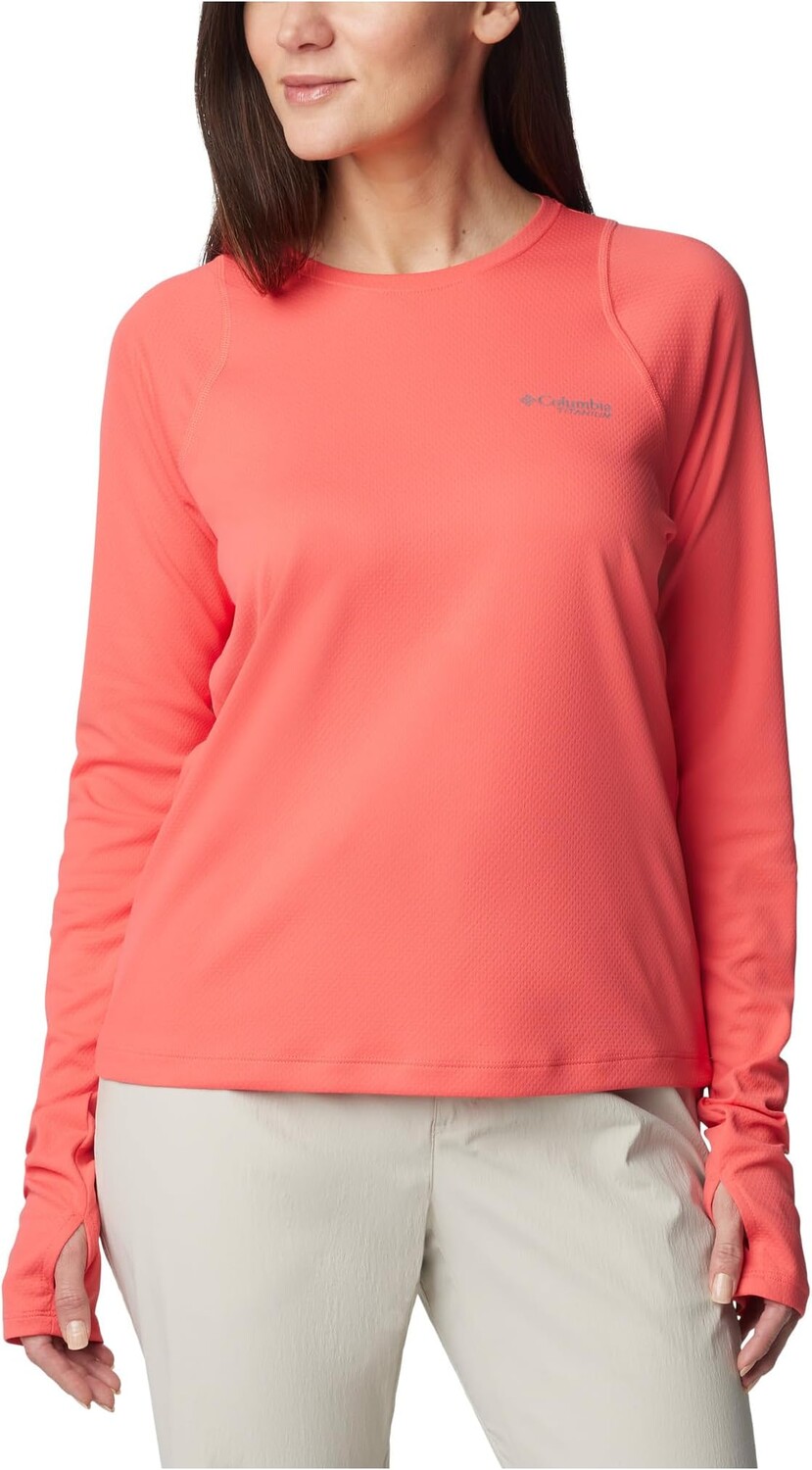 

Лонгслив Columbia Summit Valley Long Sleeve Crew, цвет Juicy