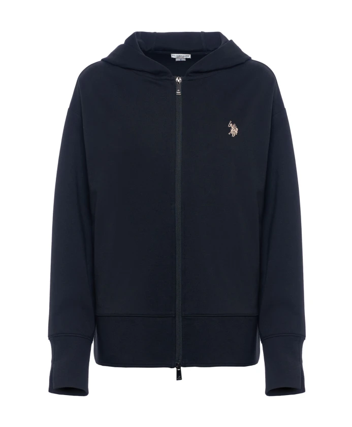 

Толстовка с капюшоном и застежкой-молнией U.S. Polo Assn., черный