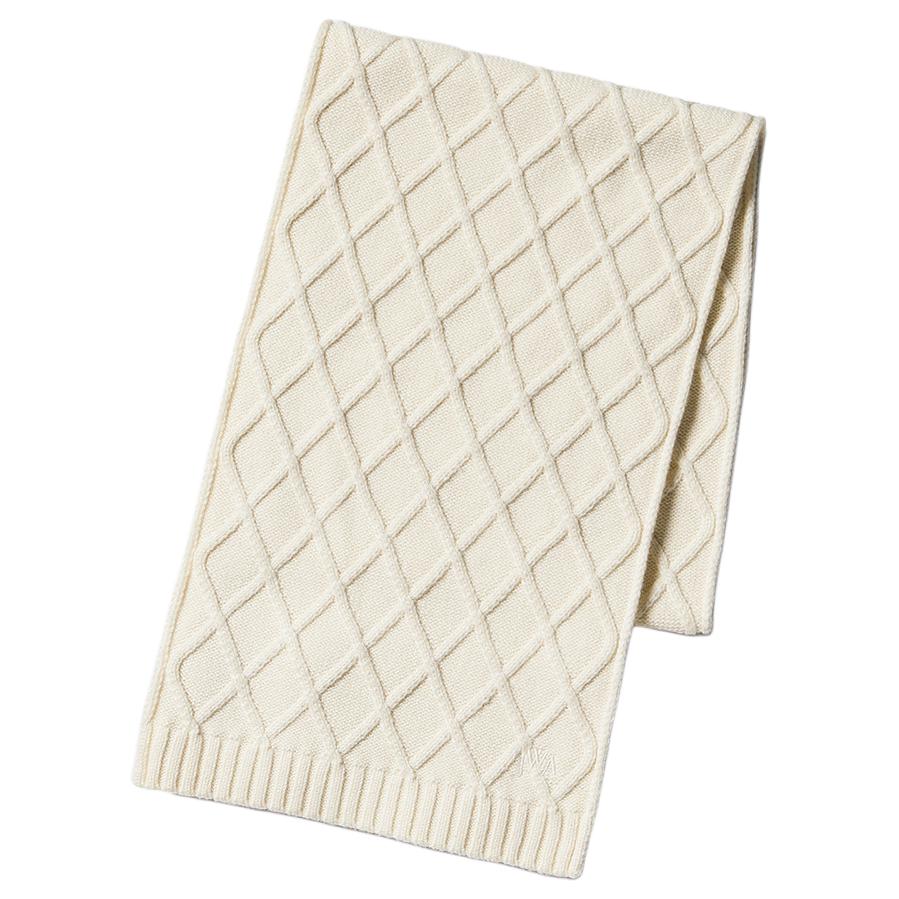 

UNIQLO Акриловый вязаный шарф унисекс разноцветный, Ivory