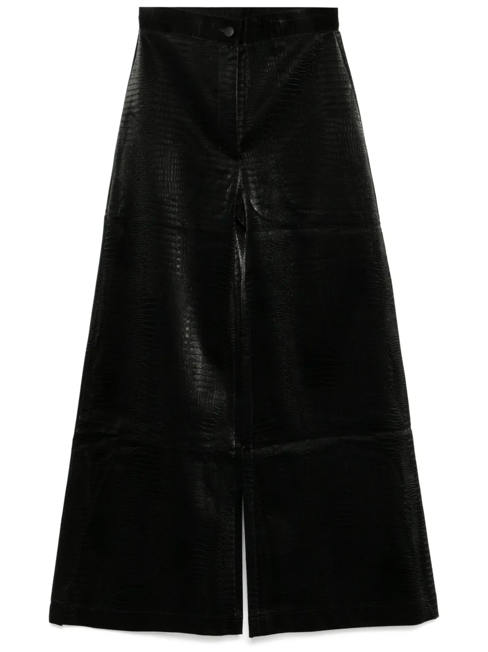 

Брюки с тиснением под крокодила Tessitura Body Couture, черный