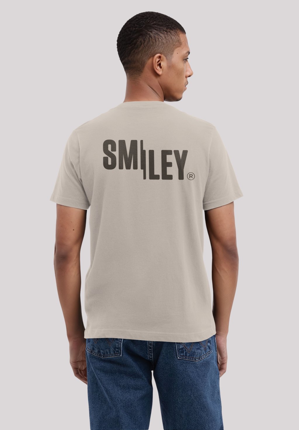 

Футболка с принтом SMILEY ICON DARK F4NT4STIC, песочный