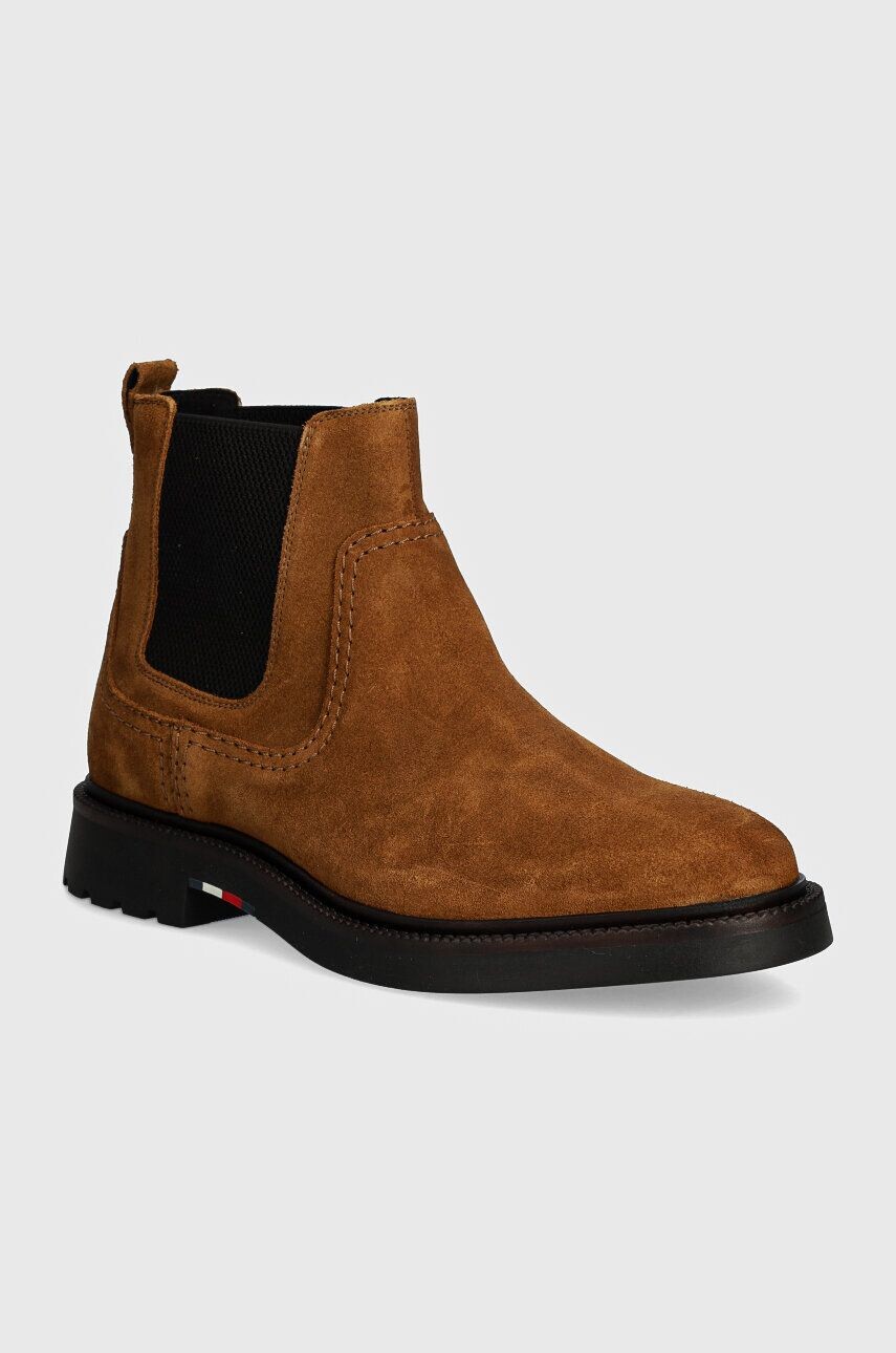 

Замшевые ботинки челси Tommy Hilfiger HILFIGER COMFORT LWT SUEDE CHEL, коричневый