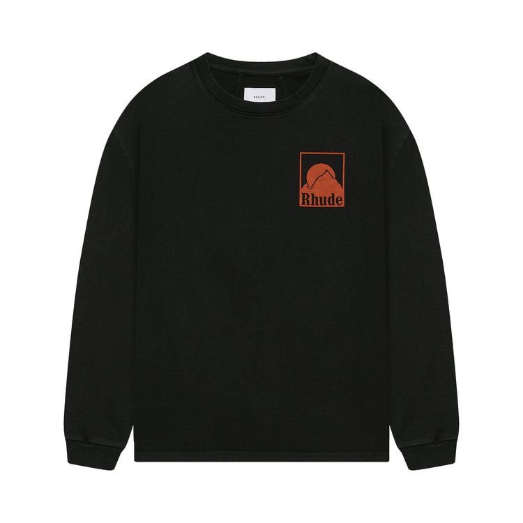 

Футболка Rhude Moonlight Badge Long-Sleeve Tee, Vintage Black