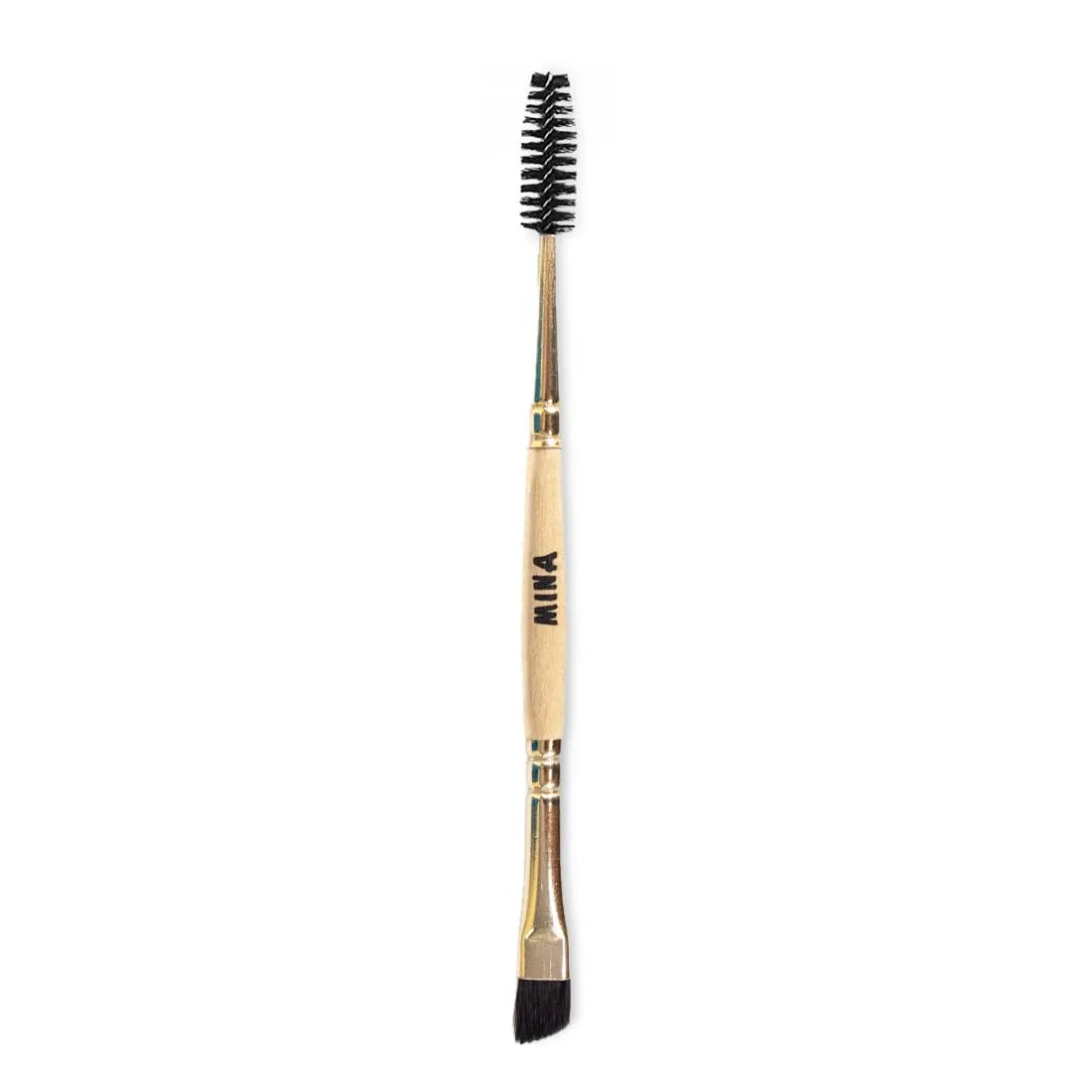 Натуральная краска для волос и бровей «ibrow» темно-коричневая от Mina Minaibrow, Dark Brown + Duo Angled Brush + Rose Water — фото 4