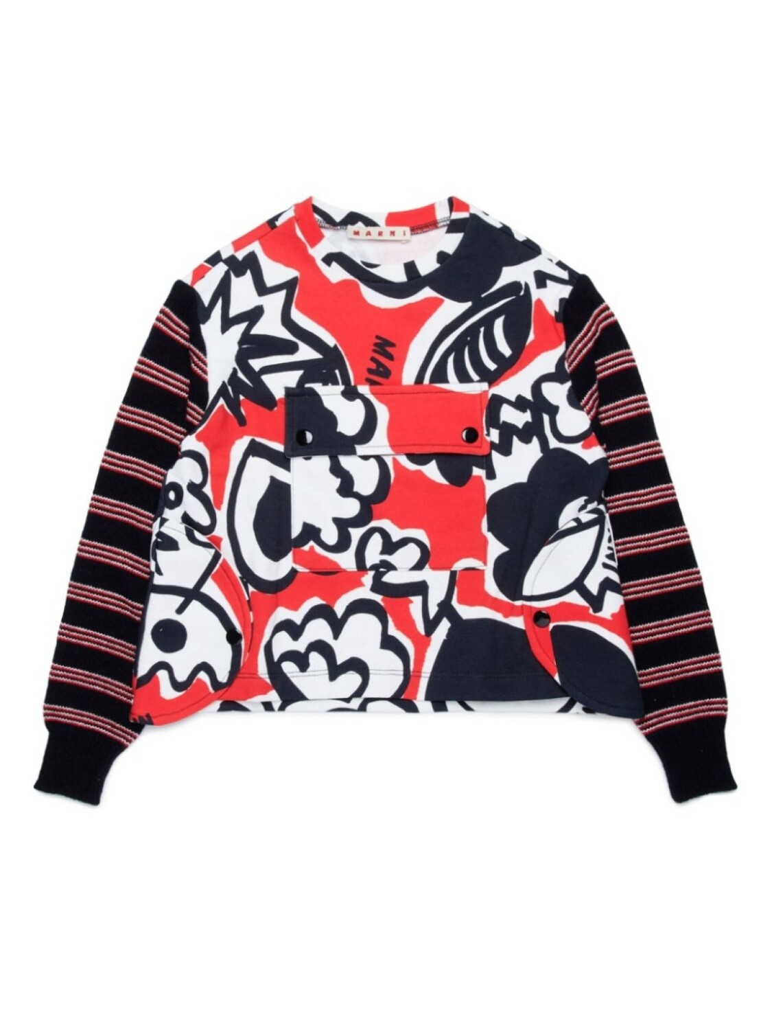 

Marni Kids джемпер с графичным принтом, черный